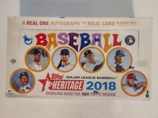 2018 Topps Heritage Hobby Box - Brand New Factory Sealed