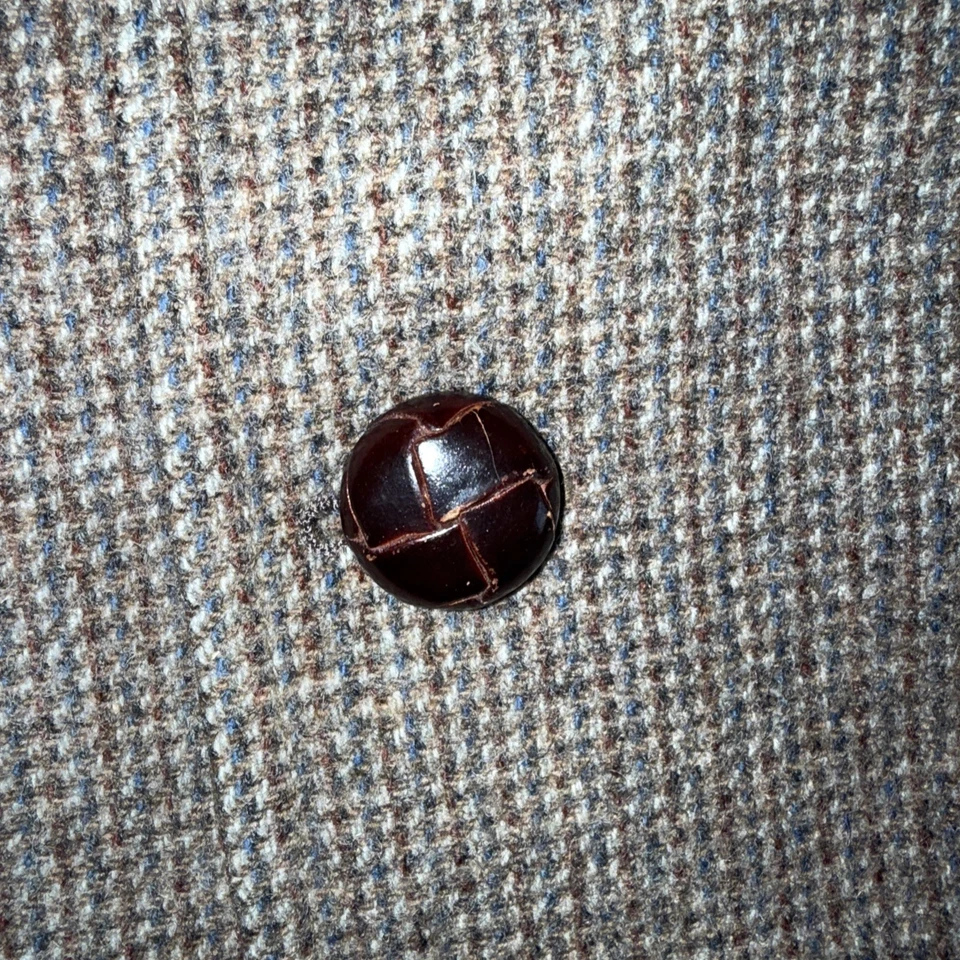 PENDLETON Virgin Wool Coat Men's Size 44 Checked Melange Mid Length Overcoat - Image 3 of 4