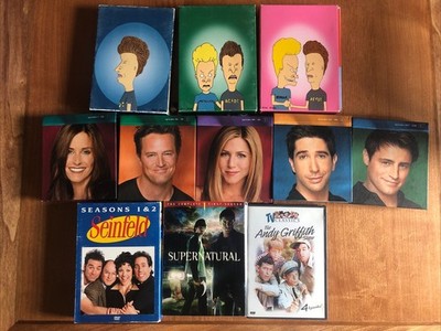 TV Series DVD LOT. Beavis & Butthead, Friends 1,2,3,4,6 , Seinfeld, Etc