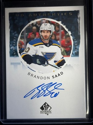 2024-25 Sp Authentic - Ud Authentics Autographs Brandon Saad #UDA-SA (AU)