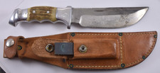 R.H. Ruana Bonner Montana 6'' Fixed Blade Knife with Sheath M(1962-1983)
