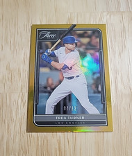 2022 Panini Three and Two TREA TURNER Holo Gold /12 #86 Dodgers Phillies SP