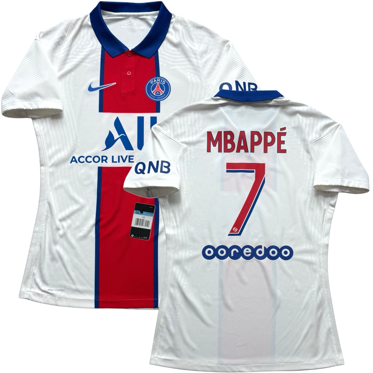 2020/21 PSG Authentic Away Jersey #7 Mbappe Medium Nike Vapor
