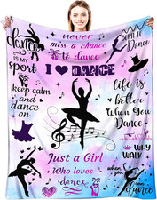 Dance Blanket Dance Gifts for Girls Ultra Soft Flannel Dancers Throw Blanket Mer