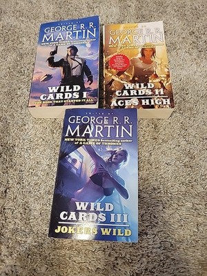 Lot 3 George R.R. Martin Wild Cards I II III PB Aces High Jokers Wild TOR Sci fi