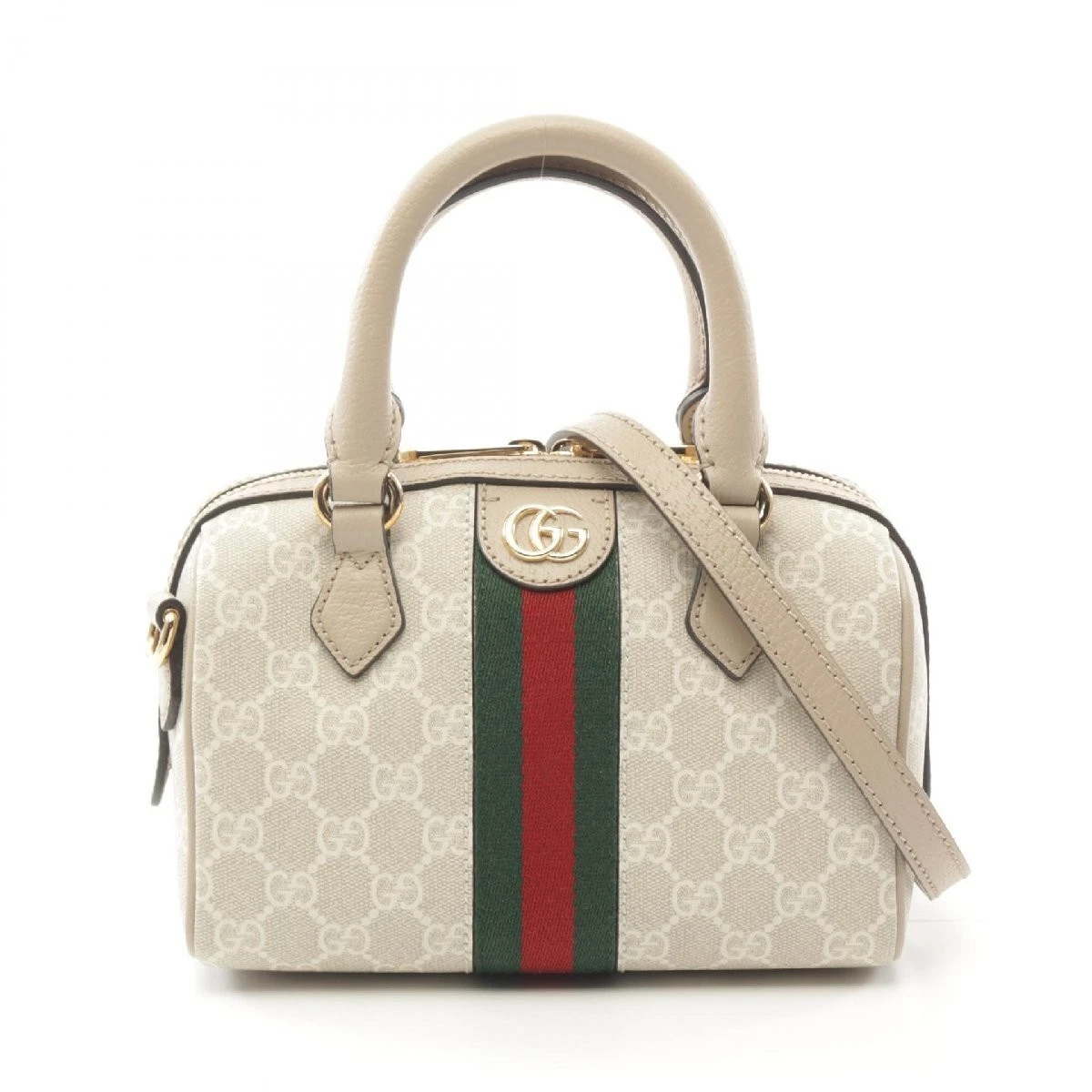 GUCCI Ophidia Mini sac poignée supérieure Shelly Line PVC toile enduite main GG 893314