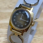 Vintage Timex Lady Gold Tone Brown Dial Water Resist Hand-Wind Mechanical Watch