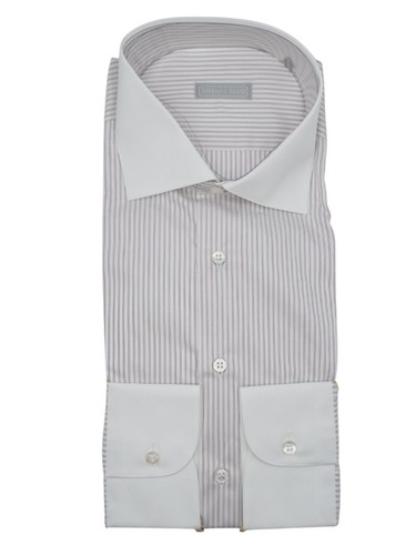 NEW STEFANO RICCI Dress Shirt 100% Cotton Size 17.5 Us 44 Eu ( D10) - 第 1/2 張圖片