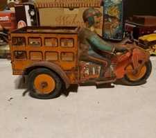 MARX Speedboy Motorcycle W/ Cart
