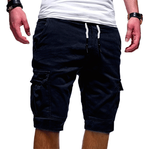 Hombres Informales Moda Chino Carga Pantalones Cortos Pantalones Multi Bolsillos Verano Playa Pantalones - Imagen 9 de 18