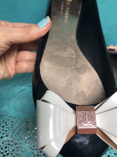 Rose Gold Bow Jelly Flats Womens 