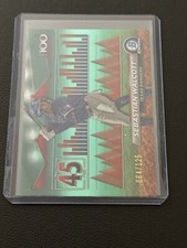 2024 Bowman Chrome Sebastian Walcott Scouts Top 100 Aqua Refractor #093/125