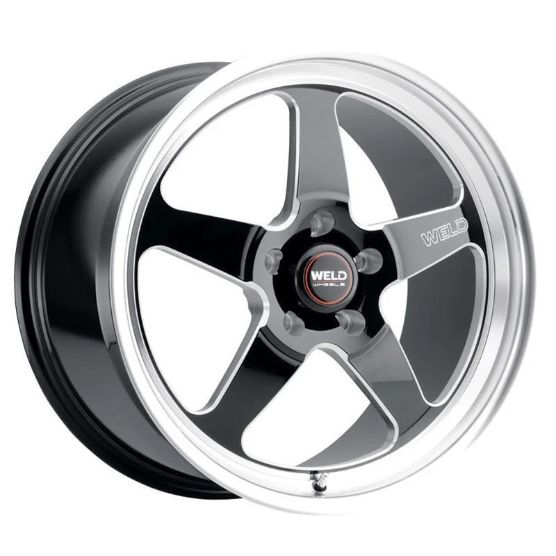 Weld S15588022P15 Set of 4 18x8 5x120 15mm Ventura Drag Gloss Black Wheels — 第 2/4 张图片