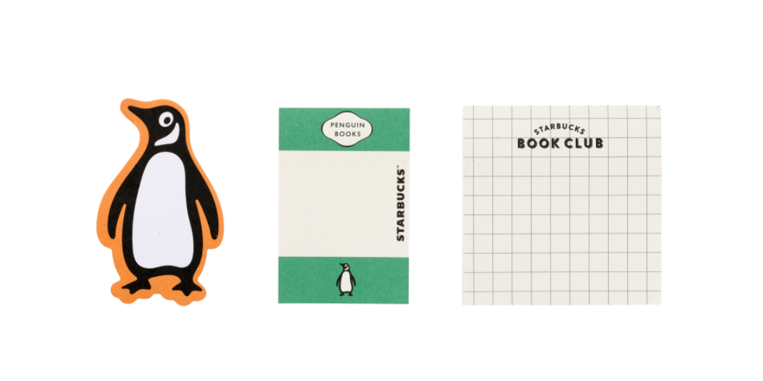 Starbucks] Penguin Books Tin Case (Sticky Note) Korea Official MD
