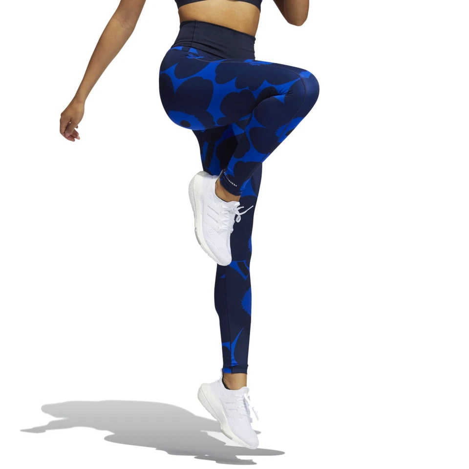 Medias Adidas Marimekko Azul Floral Para Mujer Originales Believe This Long PVP £55 Foto 4 de 4