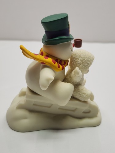 Figura de Navidad Dept 56 Snowbabies Fun With Frosty The Snowman Sledding 2003  - Imagen 6 de 7