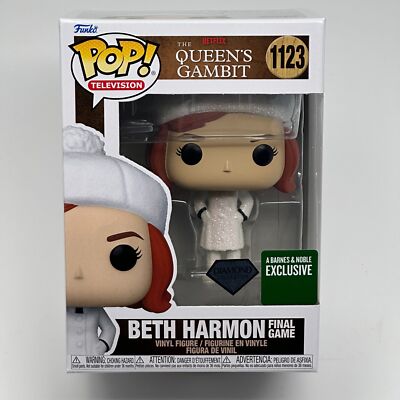 Funko Pop BETH HARMON FINAL GAME DIAMOND B & N Exclusive Queen's Gambit 1123 NEW