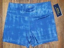Polo Ralph Lauren Girls Blue Tie Dye Athletic Biker Shorts