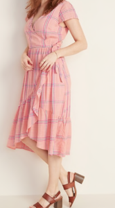 old navy faux wrap dress