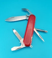 Wenger Serrated Highlander Red Swiss Army Knife Multi Tool! 85mm