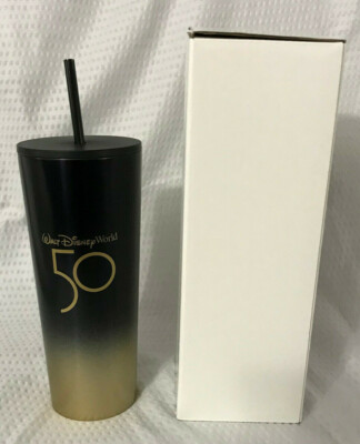 WDW 50th Anniversary Luxe Starbucks Tumbler NWT Walt Disney World Starbucks 50th Anniversary Luxe Black  main image 2