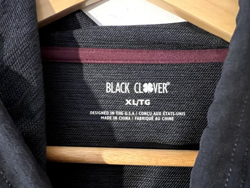 Giacca nera con cappuccio Clover Live Lucky bordeaux e nero - Uomo XL - Foto 4 di 5