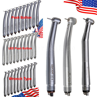 NSK Style Dental High Speed Handpiece LED E-generator /No LED Push Button 4H fx