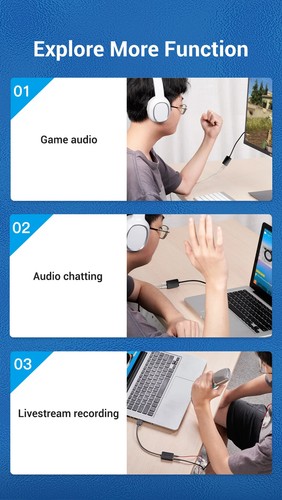 Sound Card USB to 3.5mm Audio Interface Adapter External Sound Card - 第 14/23 張圖片