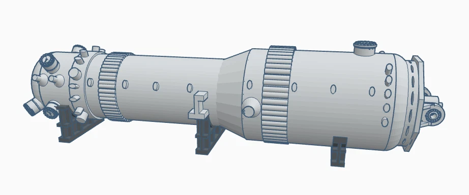HO - Nuclear Steam Generator Flat Car Load - Image 3 of 4