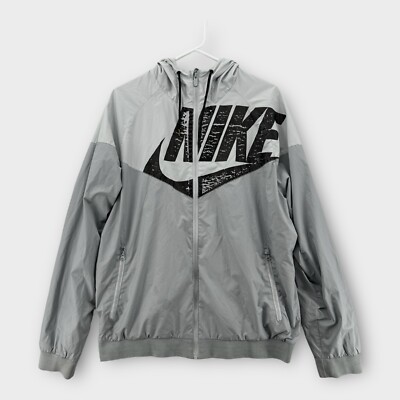 Nike Jacket Mens XL Sportswear GX1 Windrunner Full Zip Big Swoosh  902351-012 XL