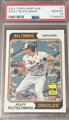 【美品】Adley Rutschman_直筆サイン_シリアル#50_RCカード 2023 Topps Heritage - Nickname Variation Adley Rutschman #7