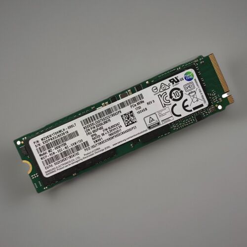 1TB Samsung MZ-VKW1T00 SM961 PCIe 3.0 x4 NVMe M.2 2280 SSD MZVKW1T0HMLH-000L7