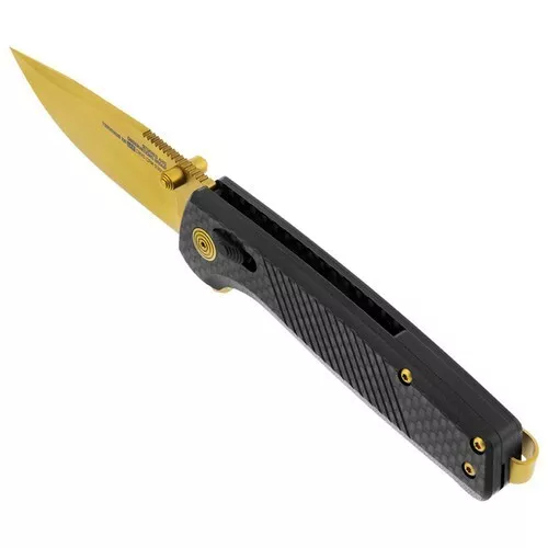 SOG Terminus XR LTE Folding Knife Carbon & Gold