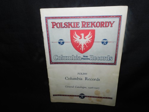 1926-1927 POLNISCHE COLUMBIA SCHALLPLATTEN WERBEKATALOG " JULI " 30 SEITEN