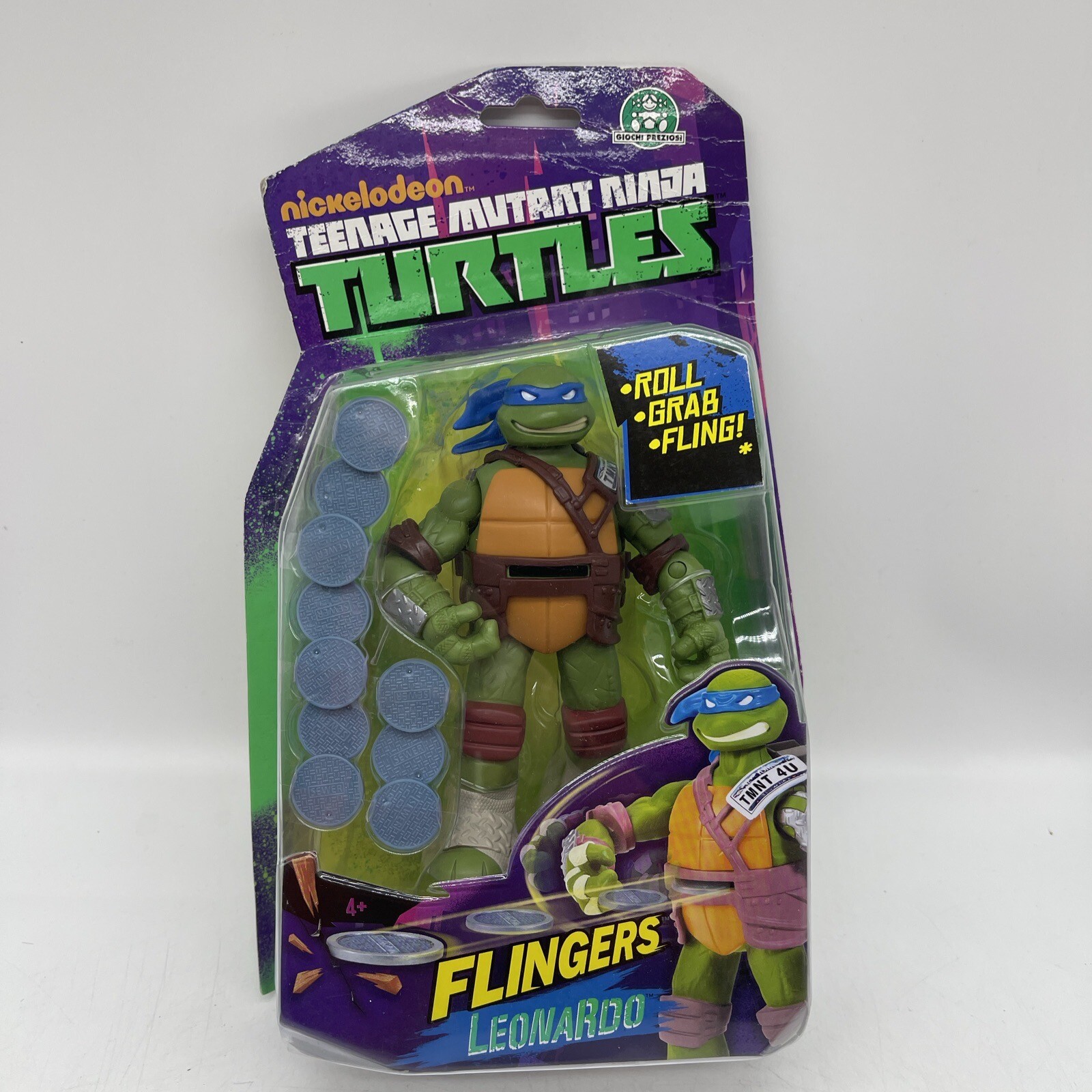 Nikelodeon Teenage Mutant Ninja Turtles TMNT Action Figure Flingers Leonardo