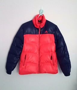 adidas red puffer jacket