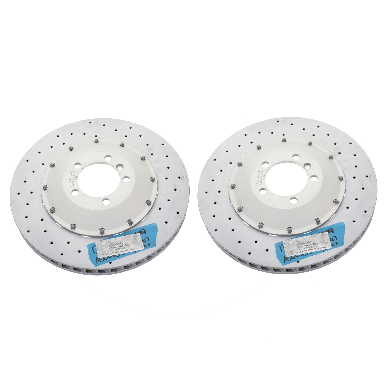 GENUINE MCLAREN 9GT-BR-9003 BRAKE DISC ROTORS ASSEMBLY RR LH OEM NEW 1213CA005RP