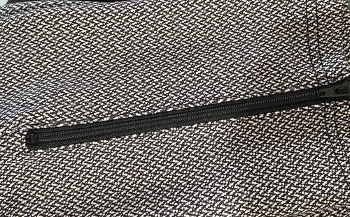 Betabrand Women Size M S-Petites Black White Crop Capri Pants W1437 Zip - Picture 4 of 5