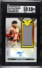 2021 Topps Triple Threads Alex Verdugo Jersey Relic /99 SGC 10 w/10 AUT0
