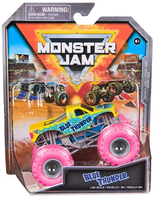 BLUE THUNDER Series 40 Monster Jam Spin Master Trucks Car Auto 1:64 scale