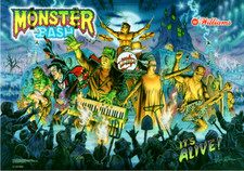 Williams MONSTER BASH flipper traslite
