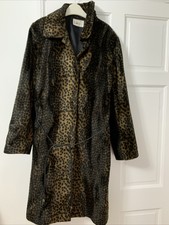Libra Faux Fur Animal Print Coat 12