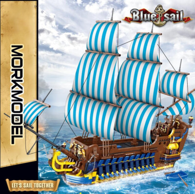 Mork 031011 Blue Sail riesen großes Segelschiff mit 3265 Klemmbausteinen MOC kg