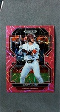 2022 Panini Prizm Draft Picks Neon Pink Velocity #PDP206 Kody Huff