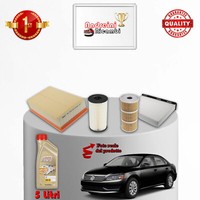 Kit Wartung 4 Filter Und ÖL VW Passat VII B7 2.0 TDI 130KW 177PS Ab 2013