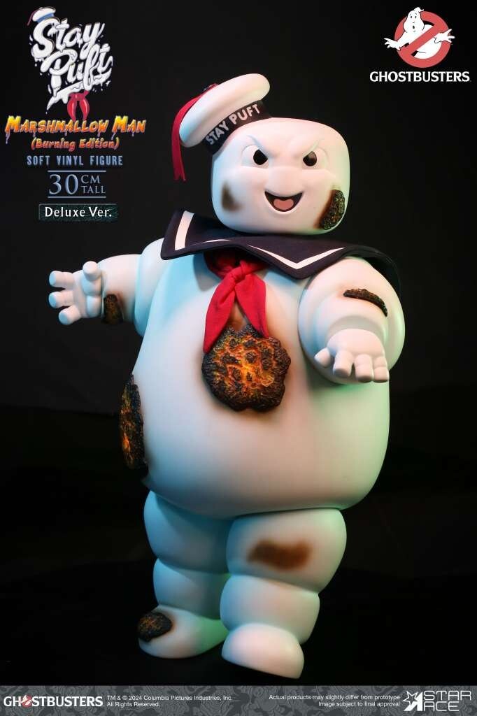 Star Ace Ghostbusters Stay Puft Marshmallow Man Burning Deluxe