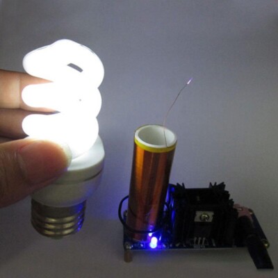 JOYTECH - Music Tesla Coil Base Acrilica Shell Altoparlante Al Plasma Ad Arco Esperimento Di Trasmissione Wireless Modello Giocattolo Da Tavolo Ys01 713965938744