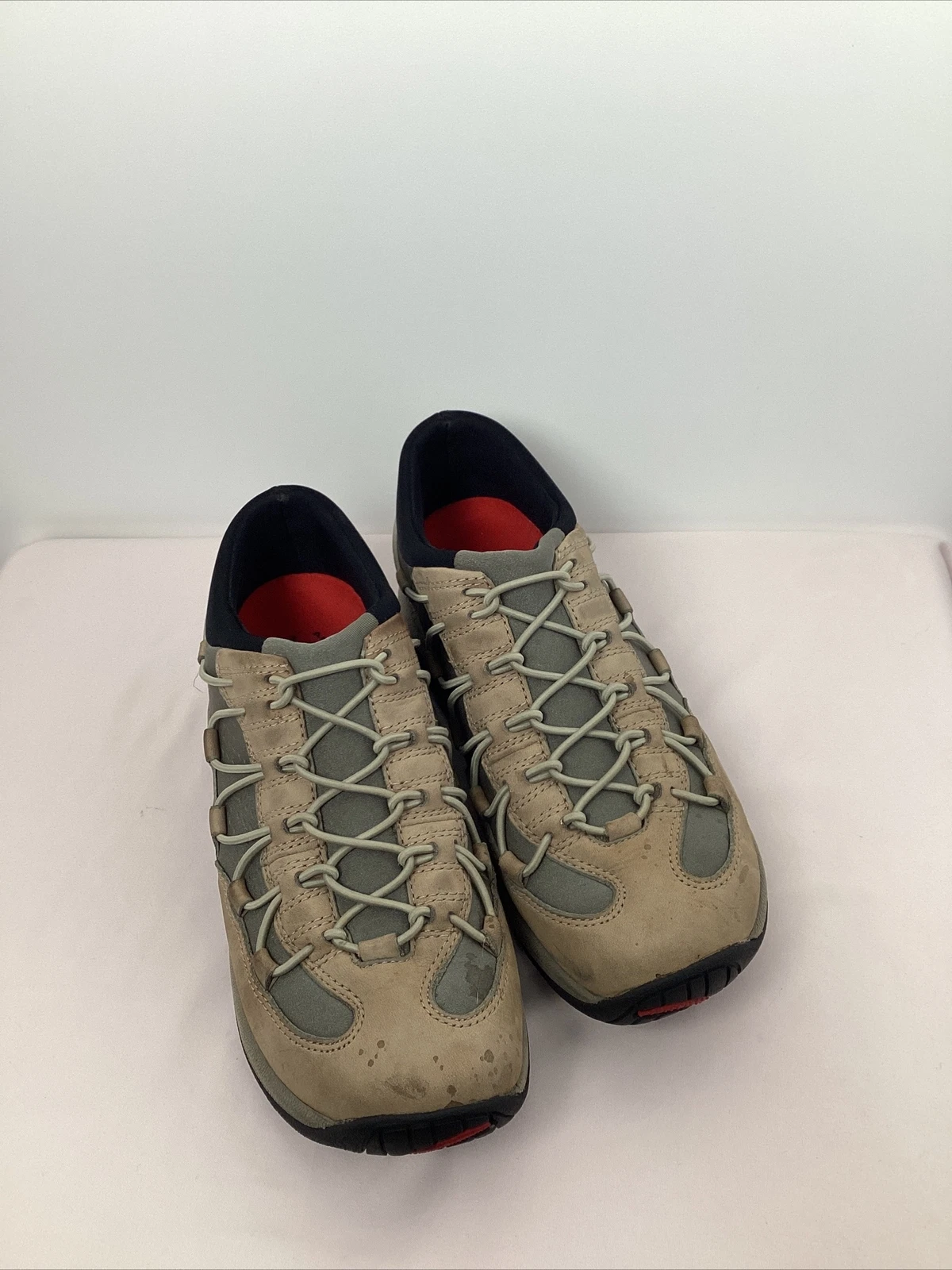 Merrell Cargo Net Mocs Taupe Women 8 (38.5) Hike Athleisure Camping Outdoors