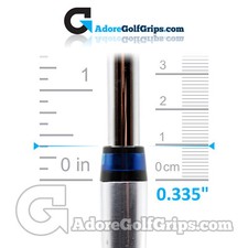 Fairwayholz Aderendh&uuml;lsen Einzelring 0,335" (9,80 mm L&auml;nge) - schwarz/blau (12er Pack)