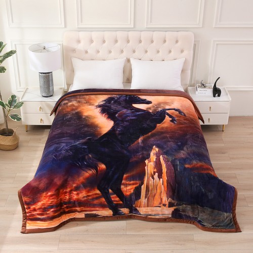 Manta polar visón pesado grueso de 3 capas manta tamaño king para todas las estaciones cálida suave 8 lb - Imagen 115 de 129
